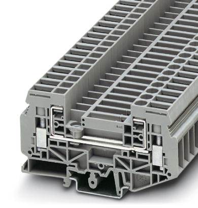 Phoenix Contact Feed-Through for Test Disconnect Terminal Block; URDK 6; 50A; 300V; #26 - #8; Screw Connection; Gray